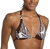 Raisins Juniors' Jamaica Me Crazy Reversible Rose Halter Bikini Top