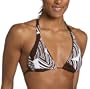 Raisins Juniors' Jamaica Me Crazy Reversible Rose Halter Bikini Top,Bambi,Medium