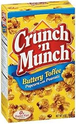 Crunch 'n Munch Toffee Popcorn, 4-Ounce Boxes (Pack of 12)