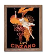 Woman Liquor Vintage Poster Ad Home Decor Wall Picture Oak Framed Art Print