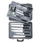 Victorinox 24-Piece Gourmet Knife Set, Black Fibrox Handles with Attache Case
