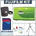Fujifilm FinePix Z20FD Digital Camera Kit, Green with 2 GB SD Memory Card, Table Top Tripod, Camera Case, Professional Lens Cleaning Kit