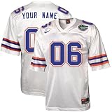 Nike Florida Gators White #06 Replica Customized Jersey