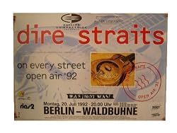 Dire Straits Concert Poster The Berlin 1992