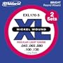 D'Addario EXL170-5TP Twin Pack 5-String Bass Guitar Strings