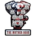 Mother Road Motorcycle V-Twin Metal Sign