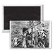 Christopher Columbus (1451-1506) on board.. - 3x2 inch Fridge Magnet - large magnetic button - Magnet