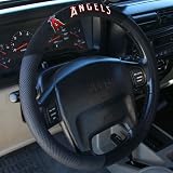 MLB Anaheim Angels Poly-Suede Steering Wheel Cover
