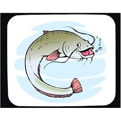 Mauspad mit der Grafik: Angeln, Fisch, Welse, Ozean, Tier, Sport, Meer