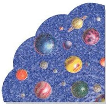 Nareg Space Theme Rice Paper Luncheon Napkins 15ct