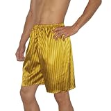 SILK COUTURE: Mens Sleepwear - Silk Boxer Shorts / Pajama Lounge Shorts - Size:M-L