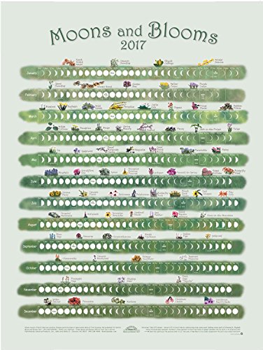 Lunar Calendar 2017, Moons, Blooms
