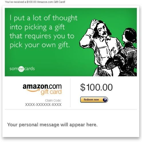 Amazon Gift Card - Email - Just Because (Pick Your Own Gift) [Someecards]