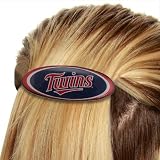 MLB Minnesota Twins Ladies Oval Barrette - Red