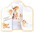 100 First Communion Invitations in English (Made in Italy), 5.5" x 3.5" - Girl