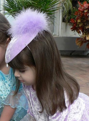 Juliet Fairy Princess Crushed Velvet Hat with Boa, Made in USA, Many Colors