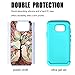 S7 Active Case, Galaxy S7 Active Cases, UrSpeedtekLive [Shock Absorption] Dual Layer Heavy Duty Protective Silicone Plastic Cover Case for Samsung Galaxy S7 Active - Love Tree (NOT for S7, S7 Edge)