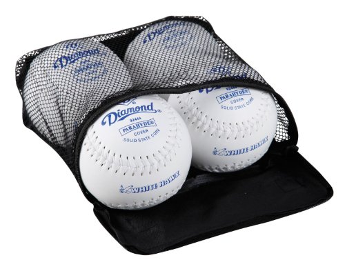 Diamond  12-Inch White Parahyde Softballs (4 Softballs)