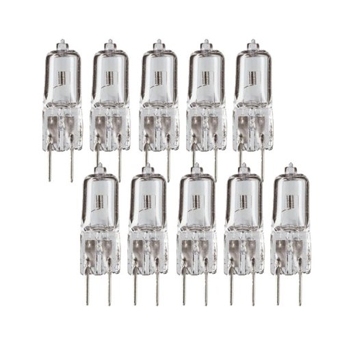 eTopLighting (10) Bulbs, G8 Halogen Bulb, 75W Halogen Bi-Pin Bulb, G8 Base, 110 - 130 Volt, 75W JCD Type Light Bulb