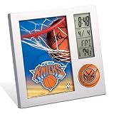NEW YORK KNICKS LCD DESK CLOCK ALARM PHOTO FRAME