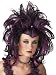 Sexy Punk Wig Evil Sorceress Purple Gothic Wig Costume Accessory Two Tone Wig Black Purple Theatre Costumes