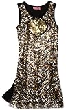 Haven Girls 7-16 Gold Heart Sequins Dress