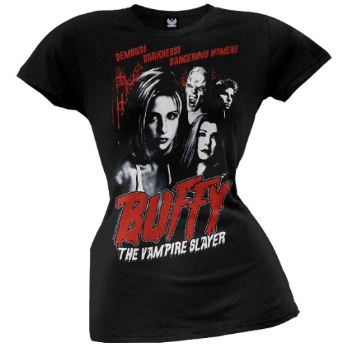 Ripple Junction Buffy the Vampire Slayer Vintage Horror Poster Junior T-Shirt
