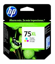 Original HP 75XL Tricolor Ink Cartridge in Retail Packaging