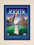 Matted 10.5 x 14 Super Bowl XXXIX Program Print | Details: 2005, Patriots vs Eagles