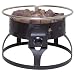 Camp Chef Redwoood Portable Propane Fire Pit with 4 Roasting Sticks (Black)
