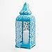 Richland Moroccan Temple Metal Lantern Blue 15