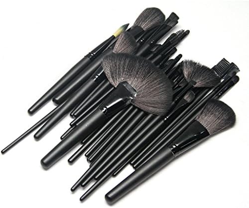 Luvin 32 Pcs Eyeshadow Eyebrow Blush Makeup Brushes Cosmetic Set (Black)