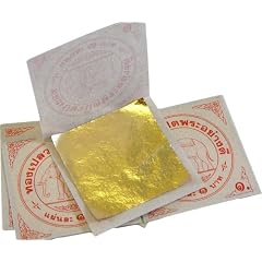 5 Blatt 24K echtes Blattgold ca. 3,5 x 3,5 cm Nailart