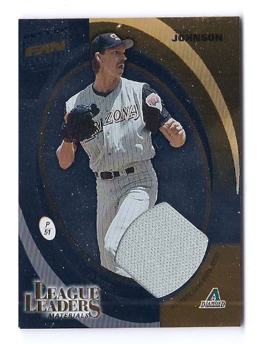 2002 Donruss Best of Fan Club League Leaders Materials Game Used Jersey #4 Randy Johnson Arizona Diamondbacks #'ed 72/175