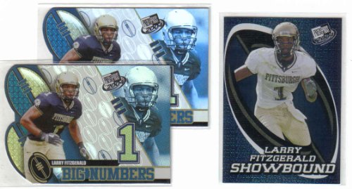 2004 Press Pass Big Numbers BN 6 Larry Fitzgerald (Rookie Parallel - Football Cards)