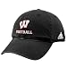 adidas Wisconsin Badgers Black Football Slouch Hat