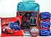 Cars Disney Turquoise Rolling Slumber Set - Sleeping Bag, Push Light, Pillow & Trolley