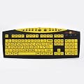 Keys-U-See large print keyboard - black on yellow