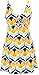 bawdy Women's Lovely Plus Size 1 Piece Swimdress Swimwear, Yellow Green, XL