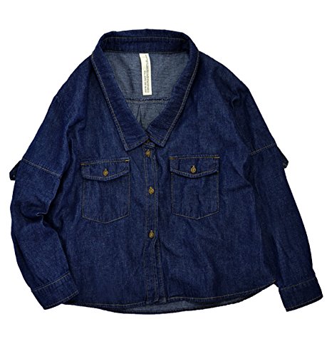 (ズーティー)zootie アビーディープネックライトデニムショートシャツ