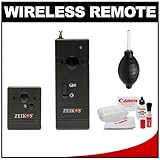 Zeikos Wireless Remote Shutter Release for Canon Digital SLR Cameras with C ....