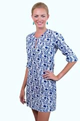 Gretchen Scott Lotus Love Tunic Royal
