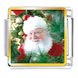 Santa Claus Is Here Christmas Italian Charms Bracelet Link
