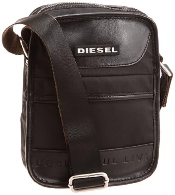 Diesel Schultertasche New Fellow - Schwarz