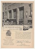 1951 The Waldorf-Astoria Hotel New York Print Ad