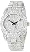 Geneve Elegante Men's GEN-4526R/silv Classic Rhinestone Encrusted Watch