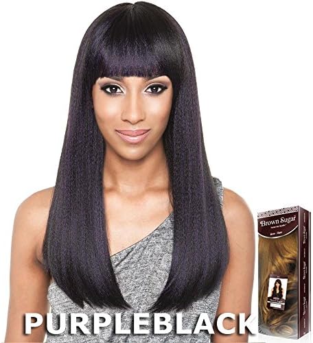 Isis Brown Sugar Human Hair Blended Full Wig - BS111 (PURPLEBLACK)
