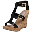 Steve Madden Women's Lilacc Patent Gladiator Wedge Sandal