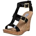 Steve Madden Women's Lilacc Patent Gladiator Wedge Sandal