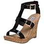 Steve Madden Women's Lilacc Patent Gladiator Wedge Sandal